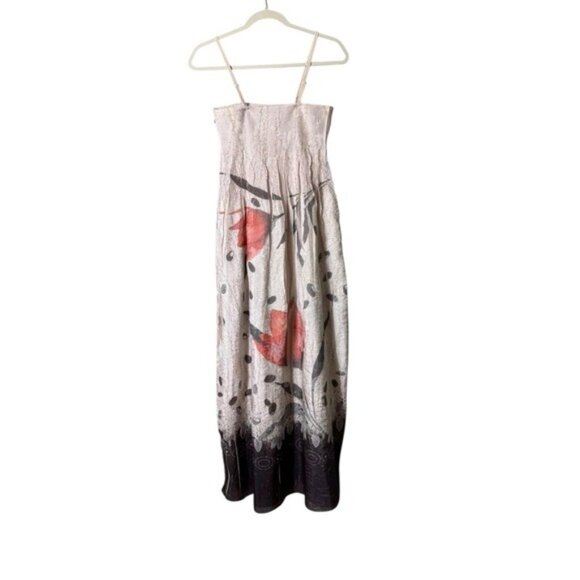 Lapis Maxi SunDress One Size Artsy Fairycore Floral Whimsical Long Beach Coastal - Picture 3 of 7